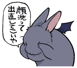super cute devil Rabbit sticker #9899400