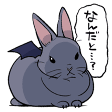 super cute devil Rabbit sticker #9899401