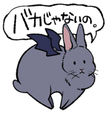 super cute devil Rabbit sticker #9899402