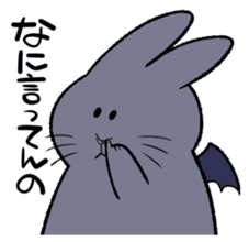 super cute devil Rabbit sticker #9899404