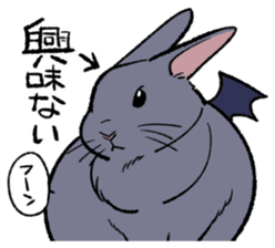 super cute devil Rabbit sticker #9899405