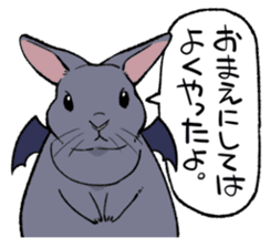 super cute devil Rabbit sticker #9899406