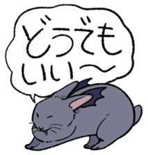 super cute devil Rabbit sticker #9899407