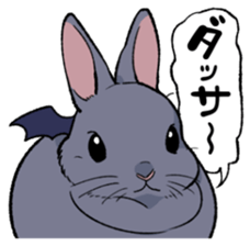 super cute devil Rabbit sticker #9899409