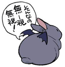 super cute devil Rabbit sticker #9899413