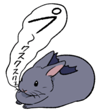 super cute devil Rabbit sticker #9899415