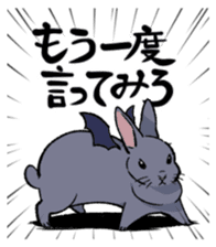 super cute devil Rabbit sticker #9899416