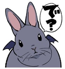 super cute devil Rabbit sticker #9899417