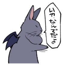 super cute devil Rabbit sticker #9899423