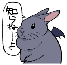 super cute devil Rabbit sticker #9899426