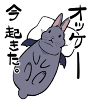 super cute devil Rabbit sticker #9899429