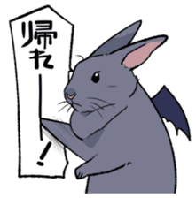 super cute devil Rabbit sticker #9899432