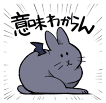 super cute devil Rabbit sticker #9899433