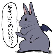 super cute devil Rabbit sticker #9899435