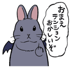 super cute devil Rabbit sticker #9899438