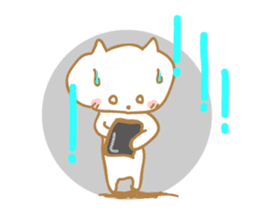 Cat of rainy skies sticker #9900120