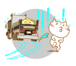 Cat of rainy skies sticker #9900122