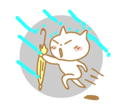 Cat of rainy skies sticker #9900125