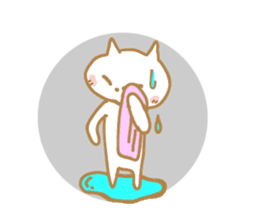 Cat of rainy skies sticker #9900130