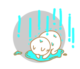 Cat of rainy skies sticker #9900132