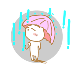 Cat of rainy skies sticker #9900135