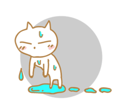 Cat of rainy skies sticker #9900136