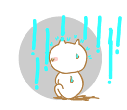 Cat of rainy skies sticker #9900138