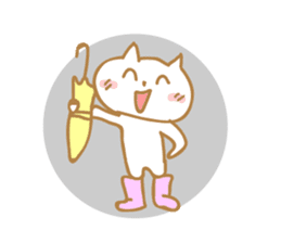Cat of rainy skies sticker #9900145