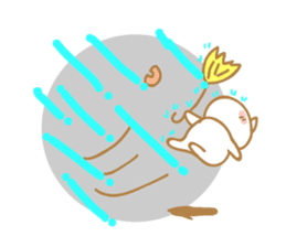 Cat of rainy skies sticker #9900146