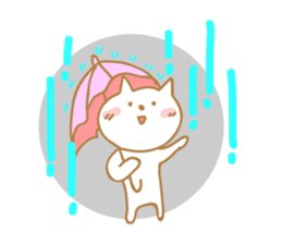 Cat of rainy skies sticker #9900147