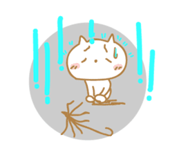 Cat of rainy skies sticker #9900148