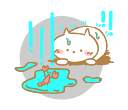 Cat of rainy skies sticker #9900149