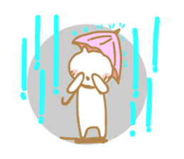 Cat of rainy skies sticker #9900154