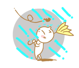 Cat of rainy skies sticker #9900156