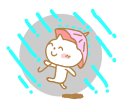 Cat of rainy skies sticker #9900157