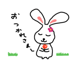Tennis rabbit sticker #9900563