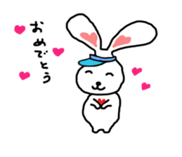 Tennis rabbit sticker #9900566