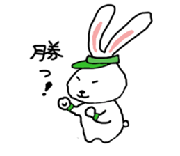 Tennis rabbit sticker #9900567