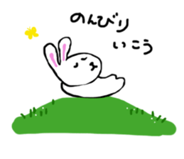 Tennis rabbit sticker #9900588