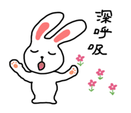 Tennis rabbit sticker #9900593