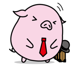 Hat pig 2 sticker #9900840