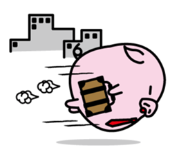 Hat pig 2 sticker #9900846