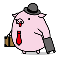 Hat pig 2 sticker #9900847
