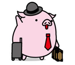 Hat pig 2 sticker #9900848