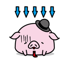 Hat pig 2 sticker #9900850