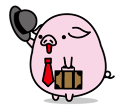 Hat pig 2 sticker #9900853