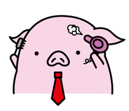 Hat pig 2 sticker #9900855