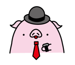 Hat pig 2 sticker #9900856