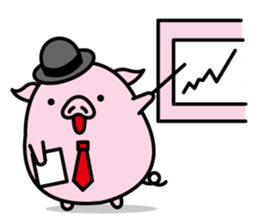 Hat pig 2 sticker #9900861