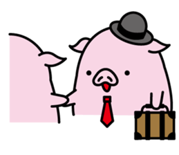 Hat pig 2 sticker #9900862